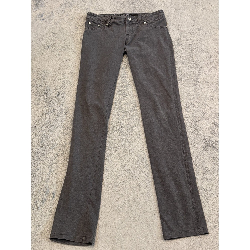 Guess Jeans Womens 27 Gray Denim Tapered Stretch Soft Pants Zip-Up Casual